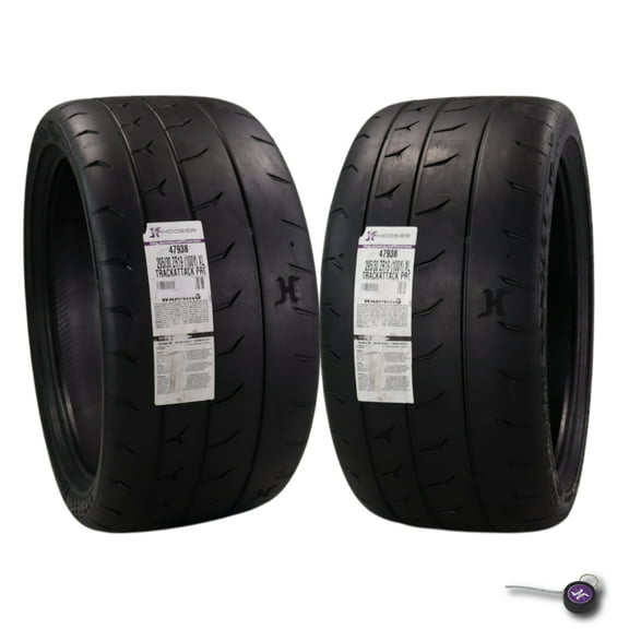 Hoosier TrackAttack Pro Racing Tire 295/30ZR19 100Y XL - High Performance Car Tire Engineered for Track and Street Racing with Hoosier Keychain (295/30/ZR19) (2pk)