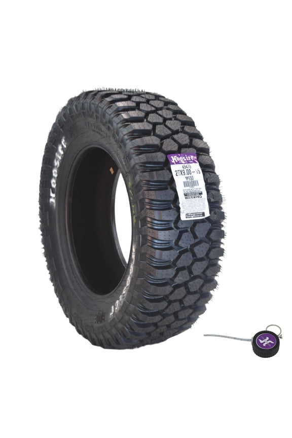 UTV Tire 27.0X9.0-15 - 49470M550 for Side by Side & Off-Road Racing with Hoosier Keychain