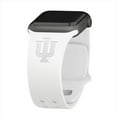 thumbnail image 1 of Hoosiers Engraved Silicone Unisex Watch Band for Apple Watch - 42/44/45/49mm(46mm Series 10/11) White by Affinity Bands, 1 of 4