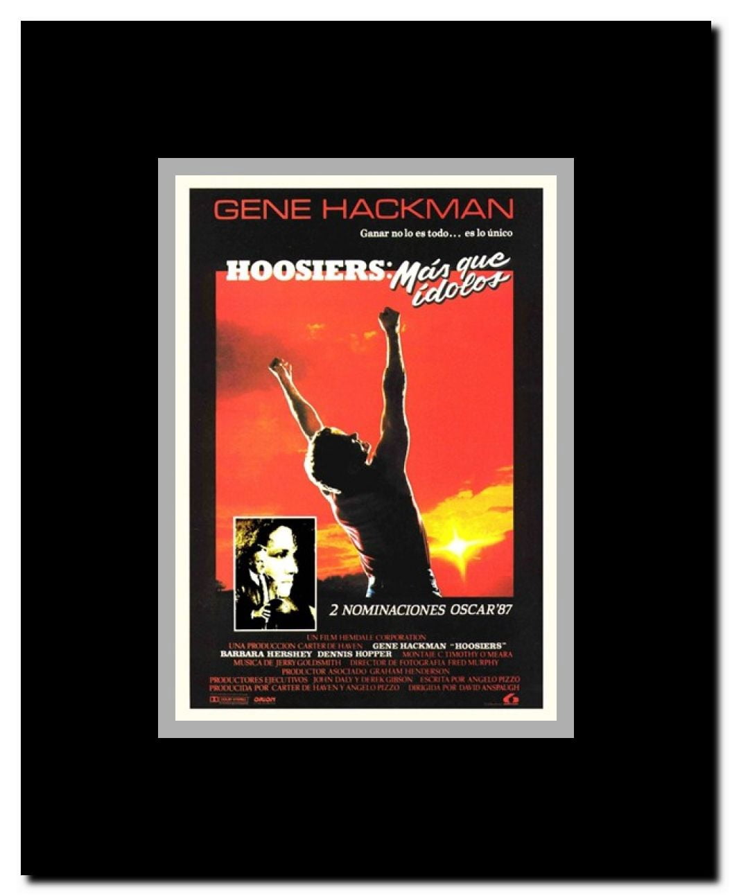 Hoosiers Framed Movie Poster