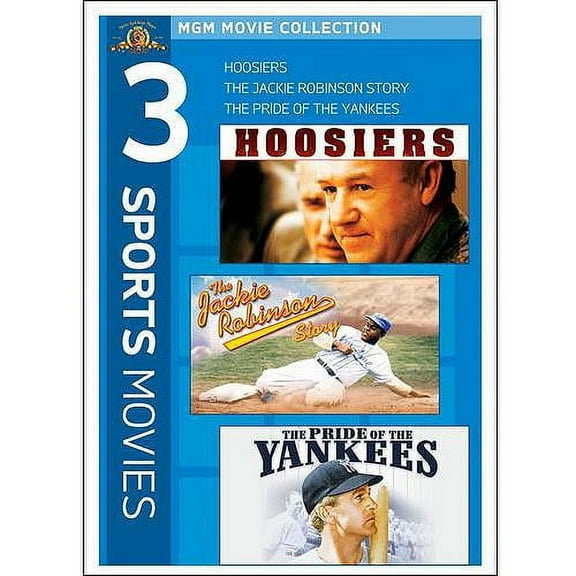 Hoosiers / The Jackie Robinson Story / Pride of the Yankees