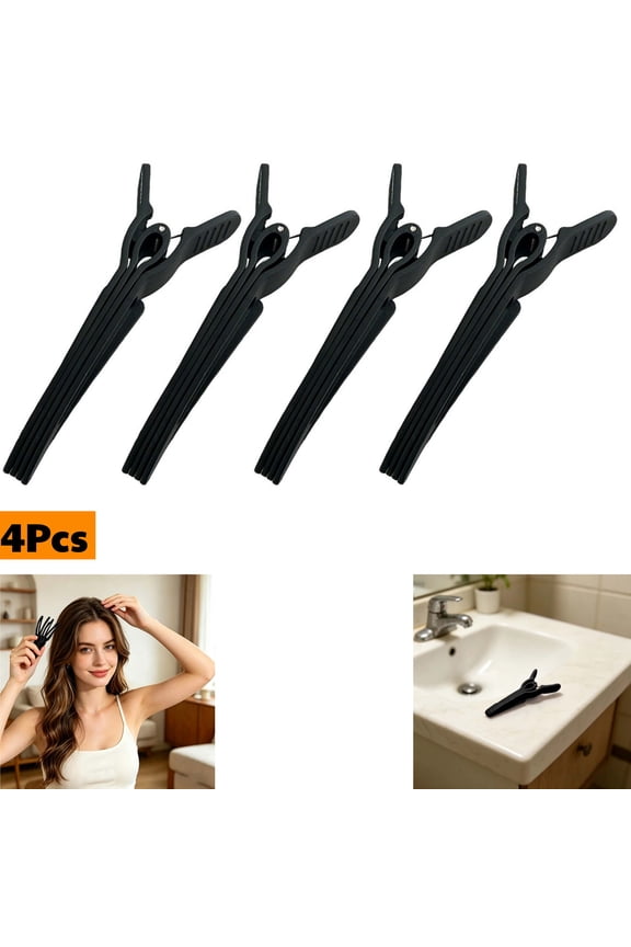4Pcs Volumizing Hair Clip Set, Heatless Styling for Root Lift & Bangs, 4-Prong Design for Flat Hair & Root Boosting