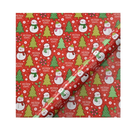 Hoosue 5 pack Christmas Wrapping Paper,Gift Wrapping Paper,Santa Claus,Penguin,Christmas Tree,Reindeer,Xmas,Party and Birthday Celebration Decorations (E)