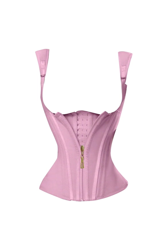 Waist Trainer for Women, 2025 New Tummy Control Sports Girdle, Workout Body Shaper with Adjustable Shoulder Strap, High Elasticity Body Shaping Waistband, Fishbone Support Thin to 2mm Style