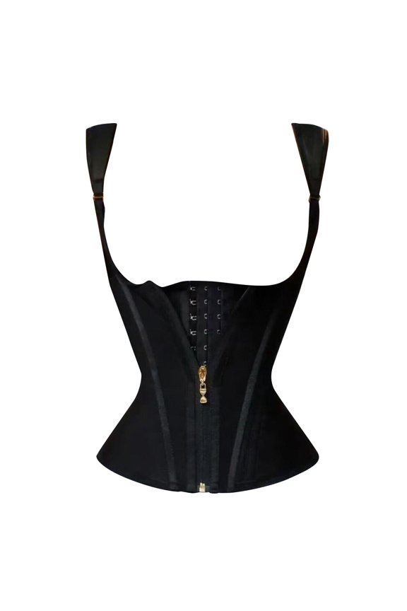 Waist Trainer for Women, 2025 New Tummy Control Sports Girdle, Workout Body Shaper with Adjustable Shoulder Strap, High Elasticity Body Shaping Waistband, Fishbone Support Thin to 2mm Style