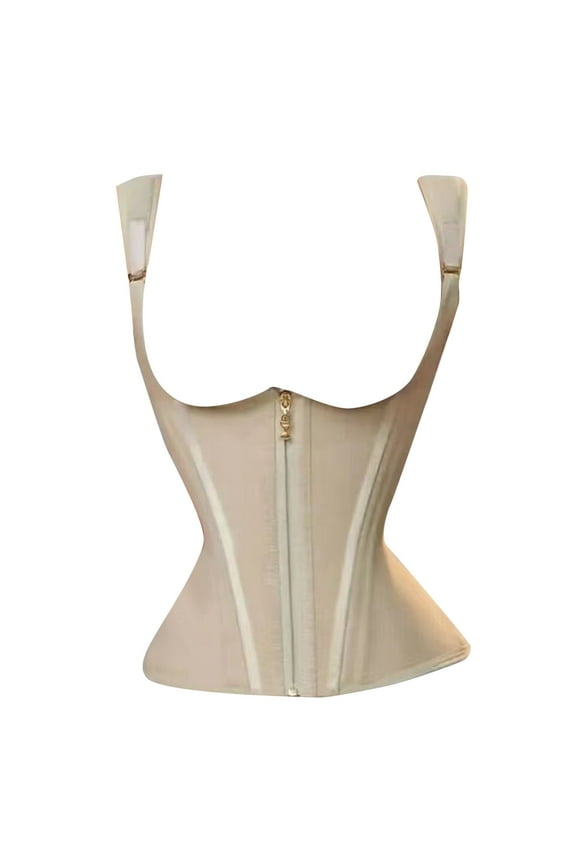 Waist Trainer for Women, 2025 New Tummy Control Sports Girdle, Workout Body Shaper with Adjustable Shoulder Strap, High Elasticity Body Shaping Waistband, Fishbone Support Thin to 2mm Style