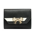 thumbnail image 1 of Hoosue Wallet Women Small Compact Bifold Luxury Leather Pocket Wallet Cute Wallet with Bow Decoration Ladies Mini Purse with ID Window, 1 of 4
