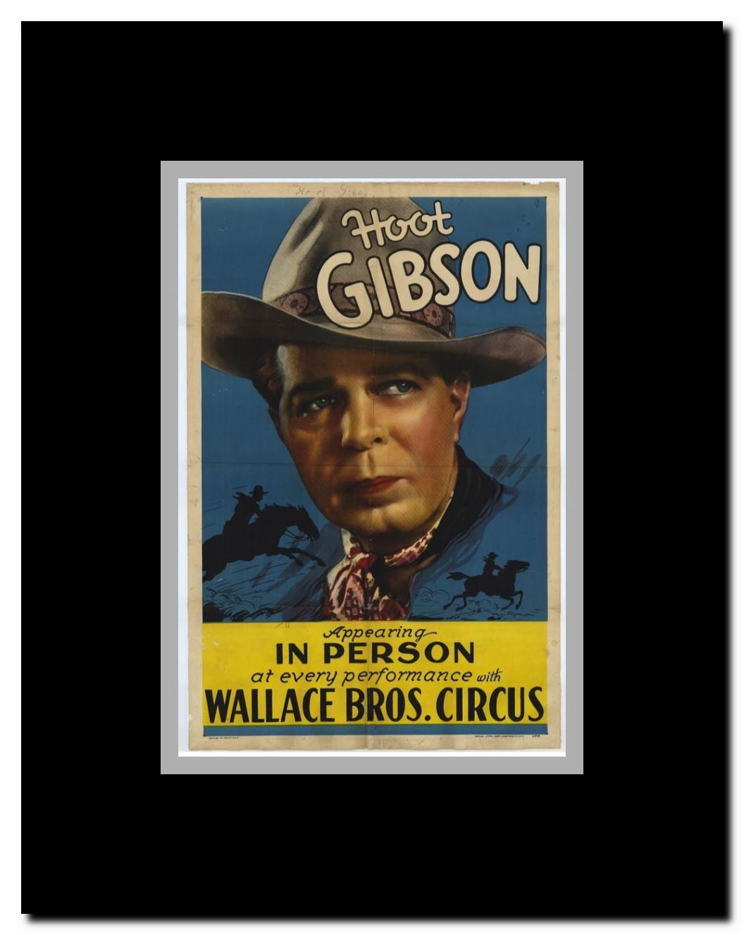 Hoot Gibson Framed Movie Poster
