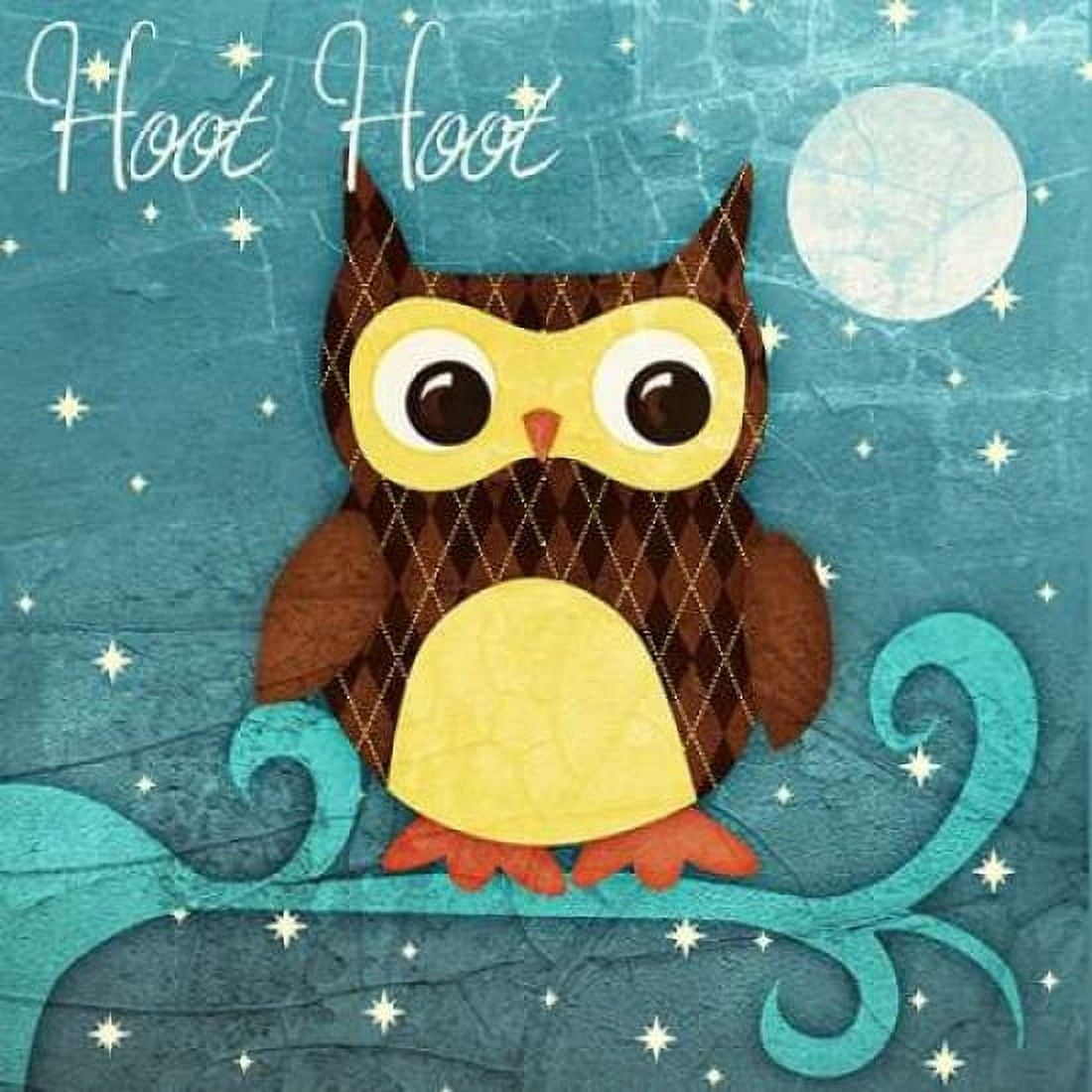 Hoot Hoot Border I Canvas Art - Sundance Graphics (24 x 24)