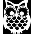 thumbnail image 1 of Hoot Owl Vinyl Decal Sticker|Cars Trucks Vans Walls Laptops Cups|White|5.5 in|KCD894, 1 of 3
