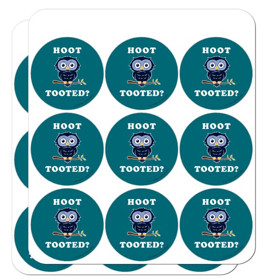 Hoot Tooted Owl Who Funny Humor Planner Calendar Scrapbooking Crafting Stickers
