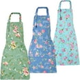 thumbnail image 1 of Hootek 3 Pack Aprons with Pockets, Waterproof Aprons for Women Adjustable Cooking Aprons for Women Kitchen Garden Salon, Green, 1 of 7