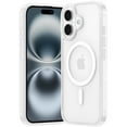 thumbnail image 1 of Hootek Clear Case for iPhone 16 Plus [Frosted Series] Strong MagSafe Compatible, Translucent Matte Texture, Protective Shockproof Bumpers, Military Grade Drop Protection Phone Case, White, 1 of 7
