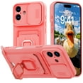 thumbnail image 1 of Hootek Designed for iPhone 16Plus Case, Liquid Silicone, Multi-Functional Card Pocket with Lanyard Strap, Adjustable Rope, Shockproof All-Round Protection, TPU Soft Phone Case for iPhone 16Plus, Pink, 1 of 8