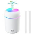 thumbnail image 1 of Hootek Portable Mini Humidifier with LED Light – 300ML Capacity, USB Charging, Whisper-Quiet, 2 Spray Modes, Cool Mist, Auto Shut-Off, Perfect for Bedroom, Office & Car, White, 1 of 7