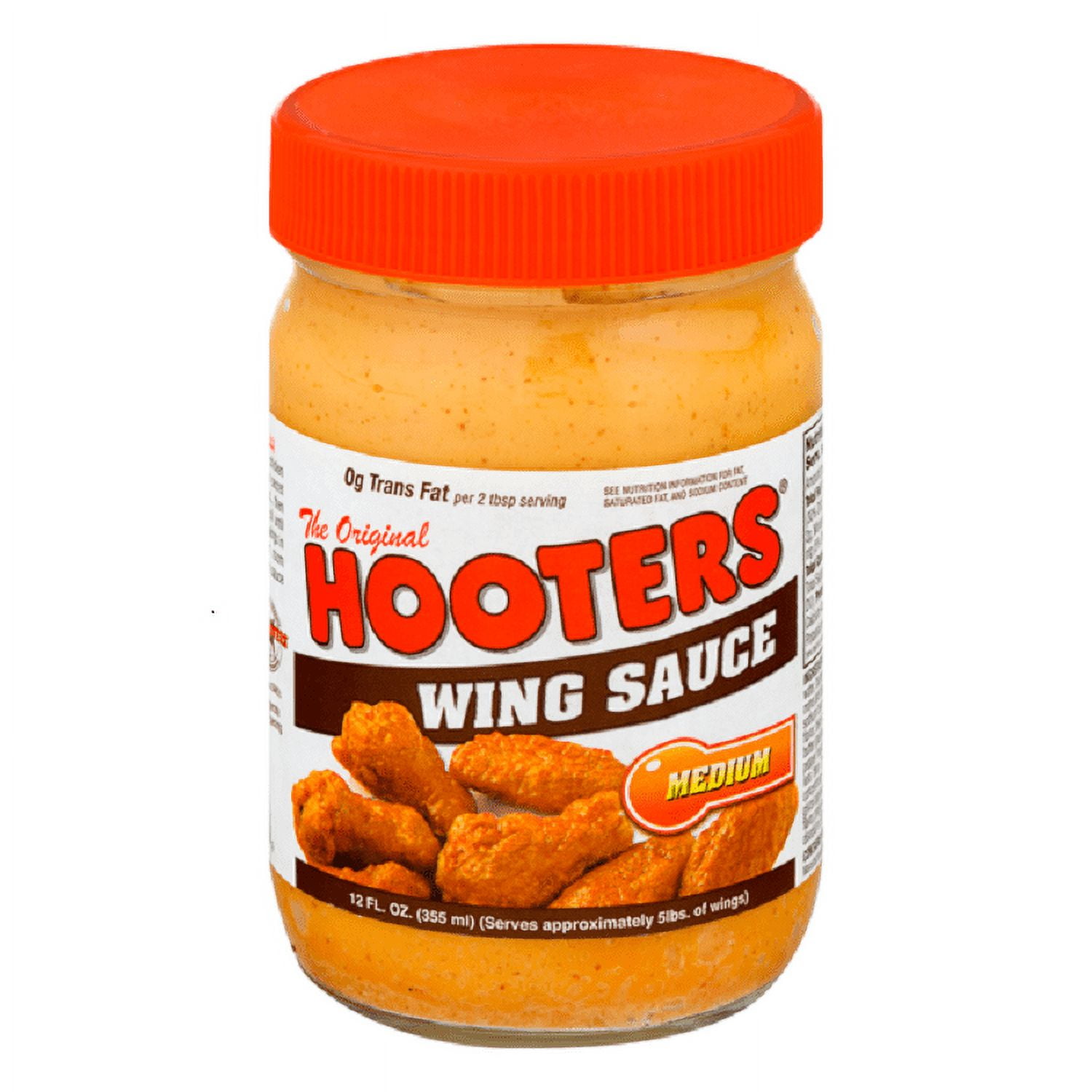 Hooters Original Wing Sauce Medium, 2Pack 12 fl. oz. Jars