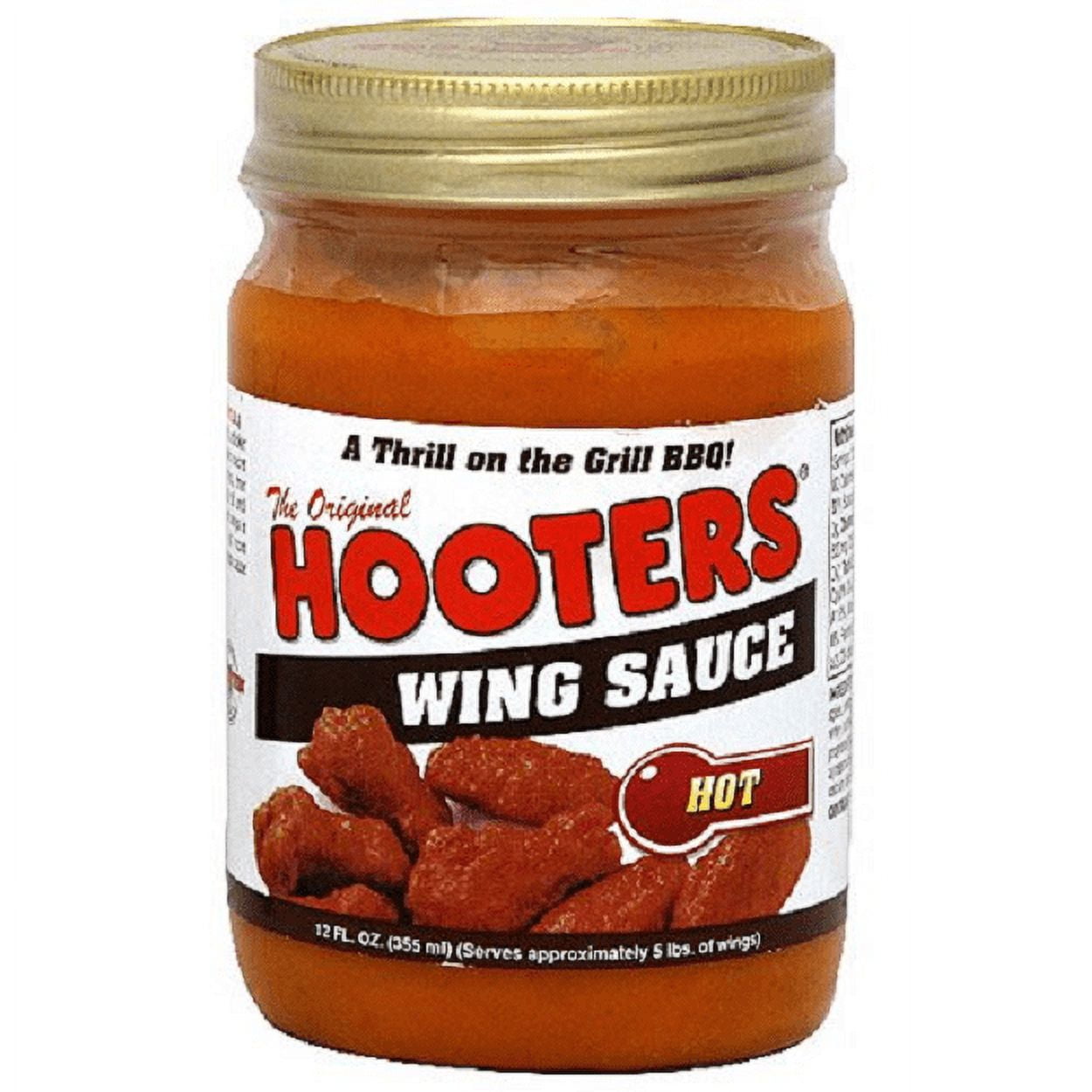 Hooters The Original Wing Sauce Hot, 2Pack 12 fl. oz. Jars