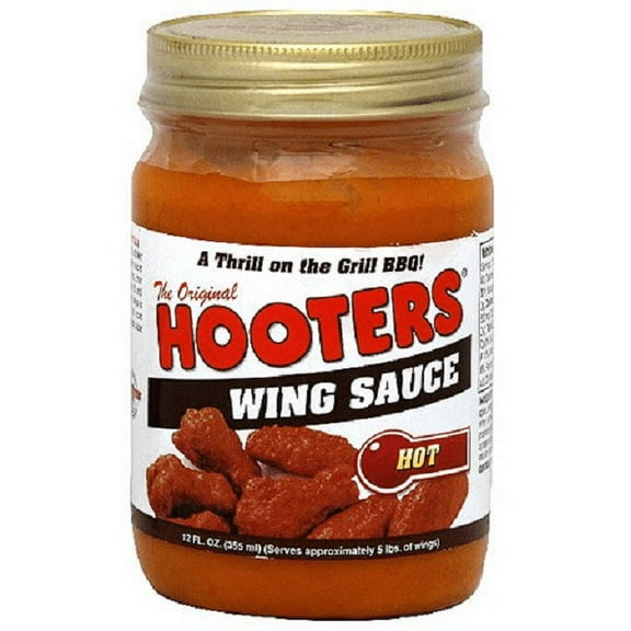 Hooters The Original Wing Sauce Hot, 2-Pack 12 fl. oz. Jars