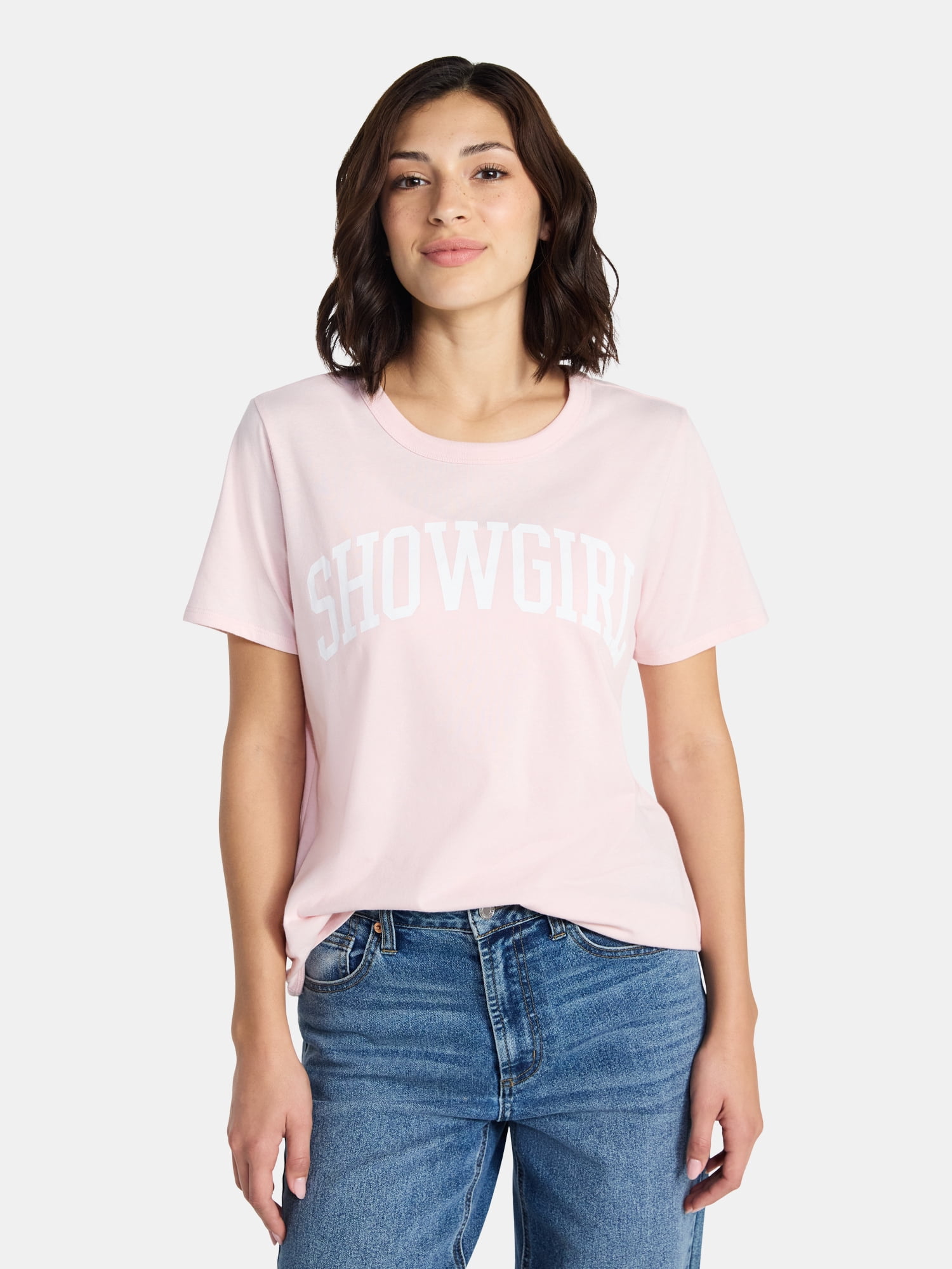 Showgirl Women's Graphic Tee with Short Sleeves, Sizes XXS-XXL