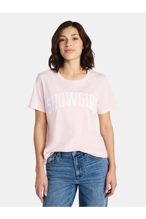 Showgirl Women’s Graphic Tee with Short Sleeves, Sizes XXS-XXL