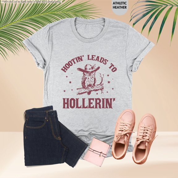 Hootin' Leads To Hollerin Shirt, Western Owl Shirt, Cowgirl Shirt, Cowboy Shirt, Country Shirt, Cute Owl Shirt, Country Western Shirt All Size S-5Xl