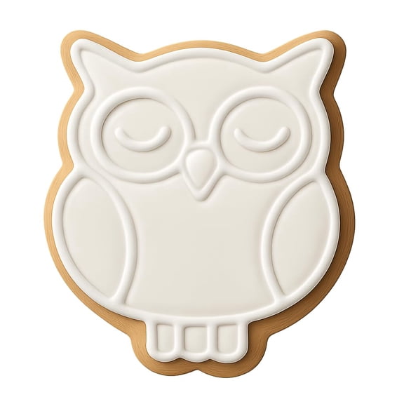 Hooting Owl Cookie Cutter & Stamp, Fondant, Clay - 3x4"