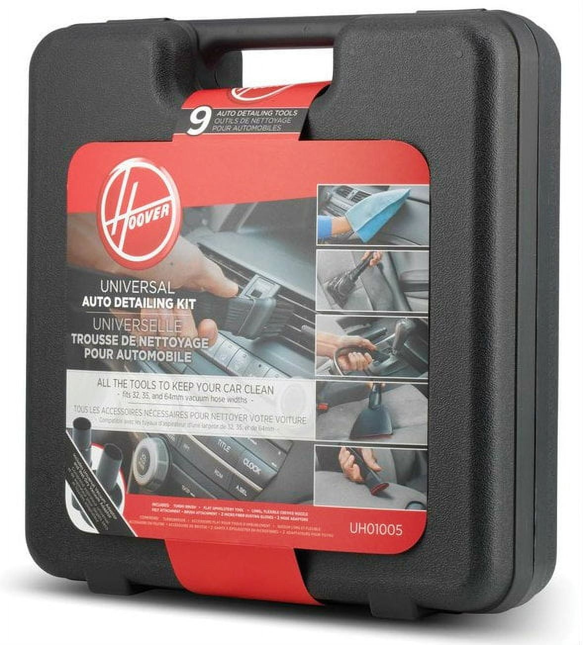 Hoover 9Piece Auto Detailing Tools Universal Kit UH01005