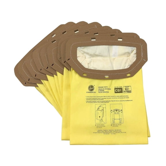 Hoover AH10231 Commercial Open Mouth Paper Allergen Vacuum Bags - 10 PACK