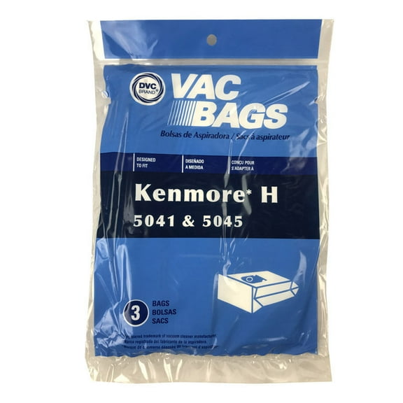 Kenmore 5041/5045 Style H Canister Vacuum Cleaner Bags for Old Canister Vacuums, 3pk