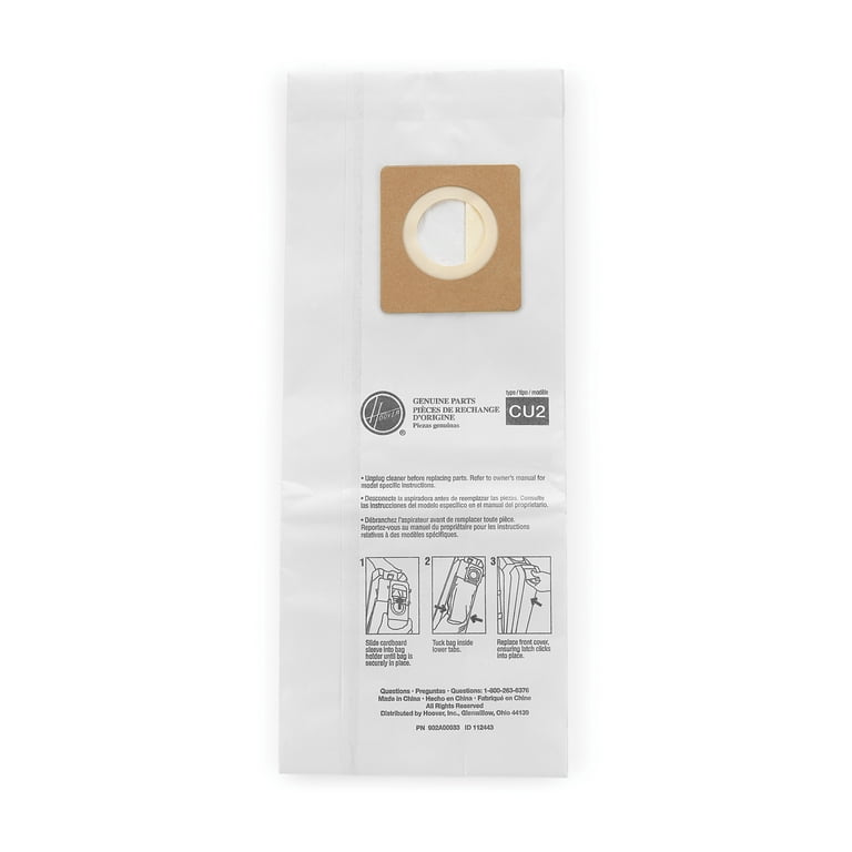 Disposable Vacuum Bags, Standard CU2, 10/Pack Disposable Vacuum Bags, Standard CU2, 10/Pack