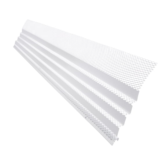 Hoover Dam White Steel Gutter Guard - 30ft Kit