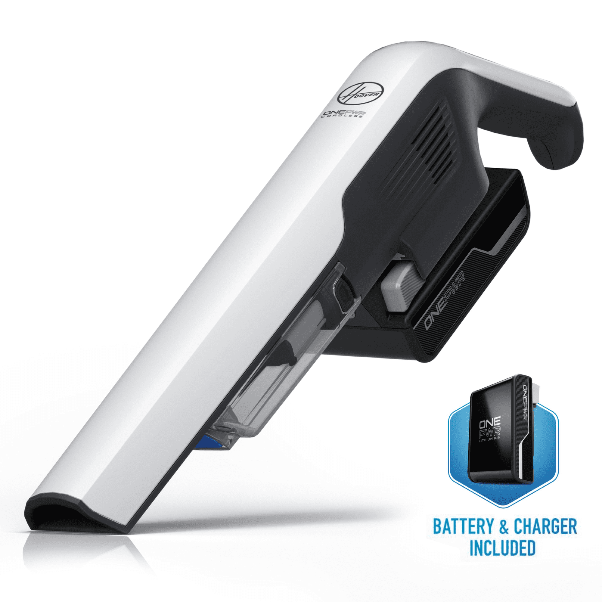 White Cordless Handheld Vacuum with HEPA Filter