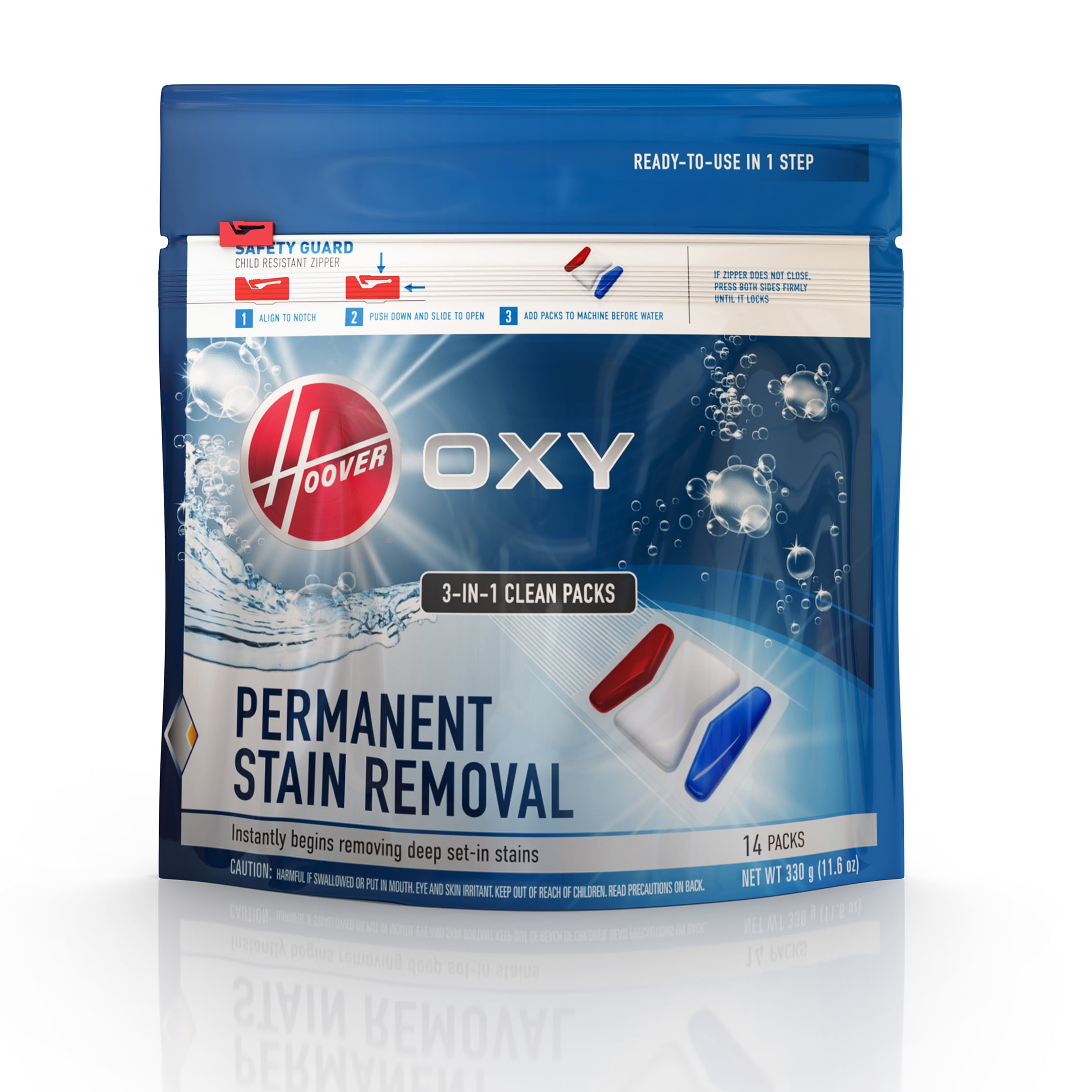 Hoover Oxy Permanent Stain Removal Carpet Cleaner Solution Clean Pack