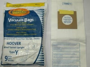 45 EnviroCare Hoover Part#4010100Y - Type Y Vacuum Bag Replacement for Hoover WindTunnel Uprights and Hoover Vacuums Using Type Y or T Vacuum Cleaner Bags