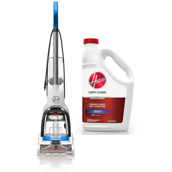 Hoover PowerDash Pet Compact Carpet Cleaner, FH50710CN & Hoover Oxy Carpet Cleaning Solution, 110 oz., AH31985, New