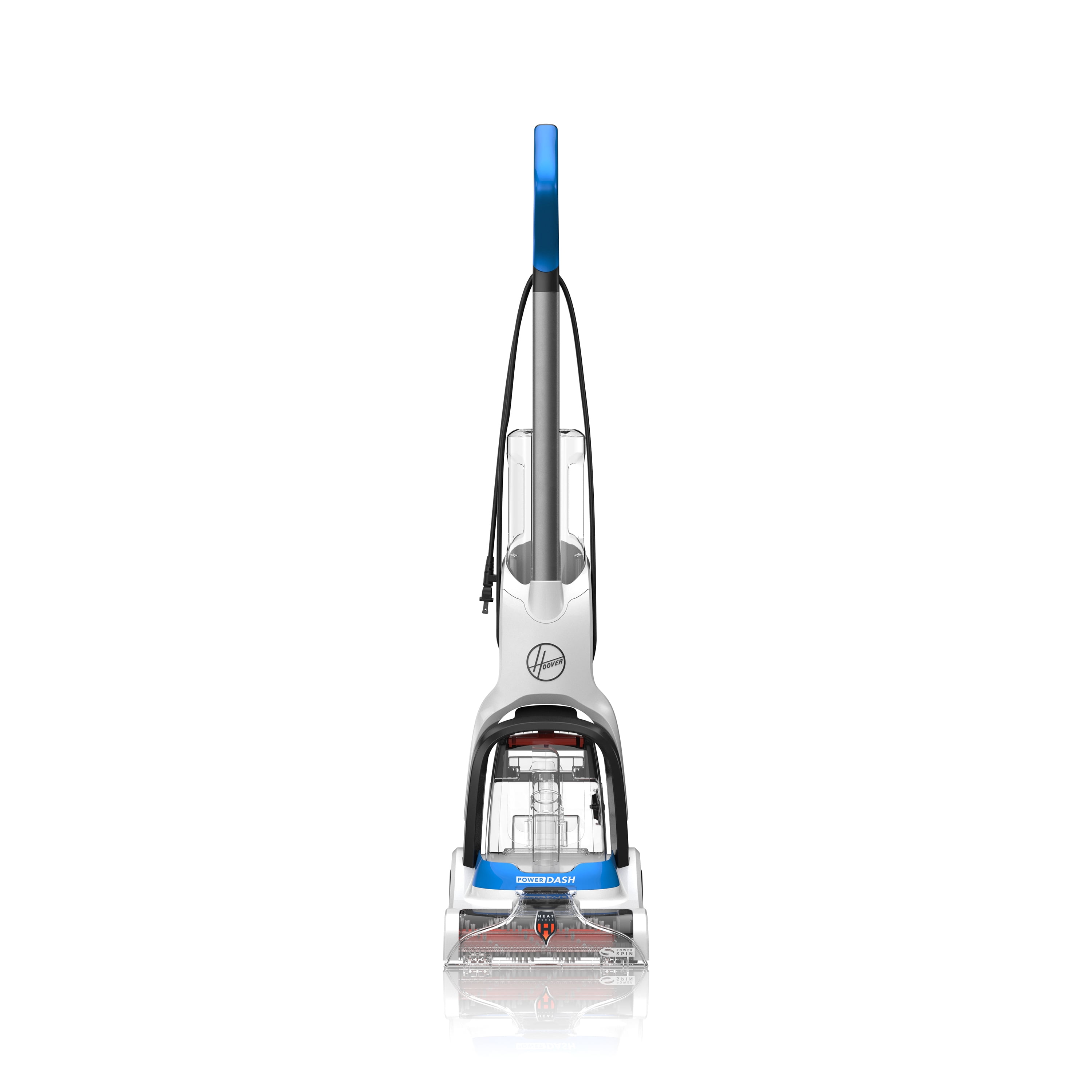 Compact Blue and White Pet Carpet Cleaner with Solution Pack