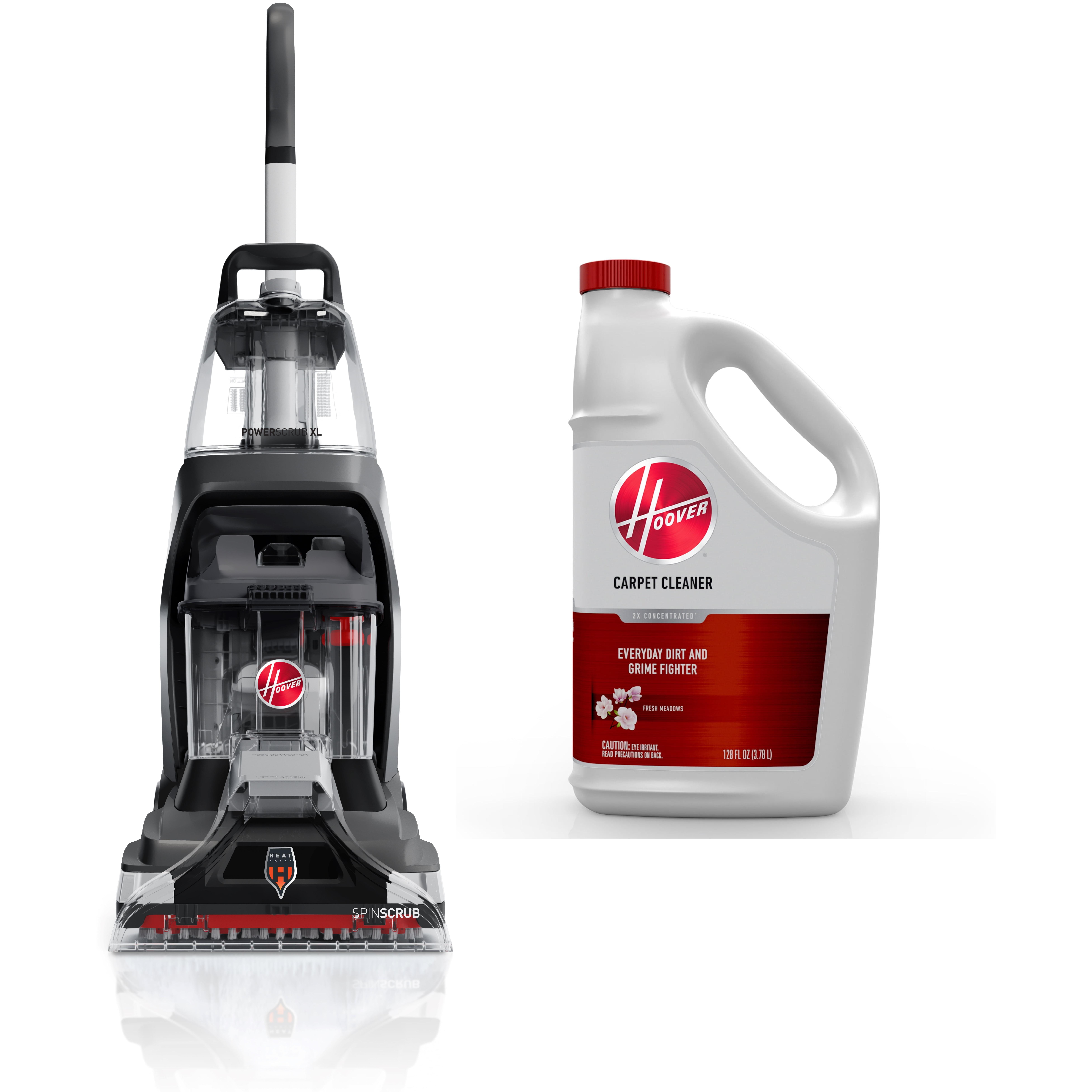 Hoover PowerScrub XL Upright Carpet Cleaner Machine FH68010 1 Count New Condition Hoover Everyday Carpet Cleaner Solution and Formula 64 oz. 1 Count New AH31980 Walmart
