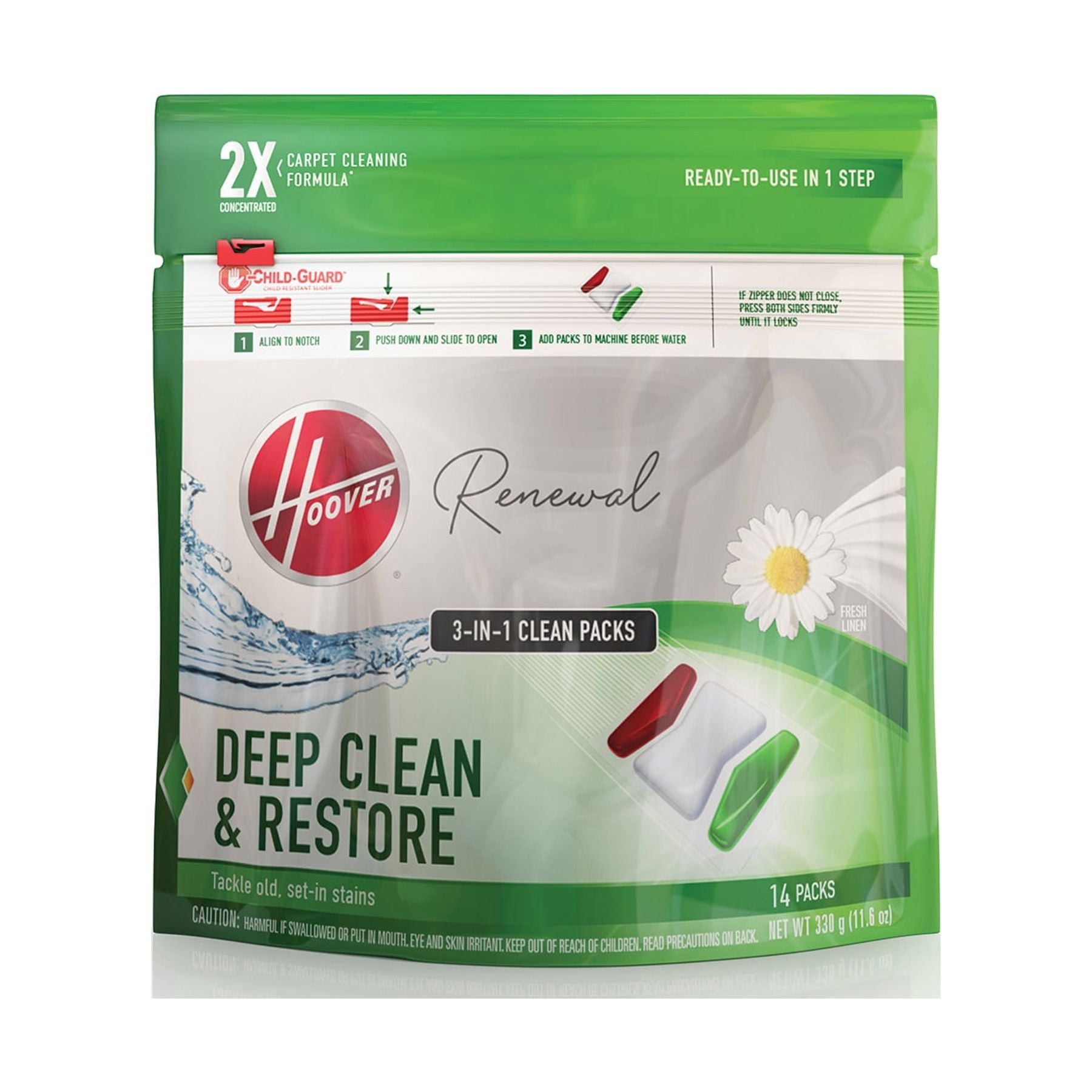Hoover Renewal Permanent Stain Removal Clean Pack Pods 14Pack