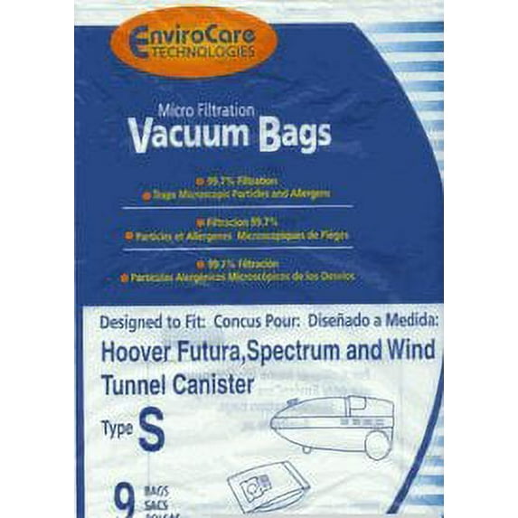 Compatible with Hoover S Bags Allergen EnviroCare 63 Cts. MEGA DEAL