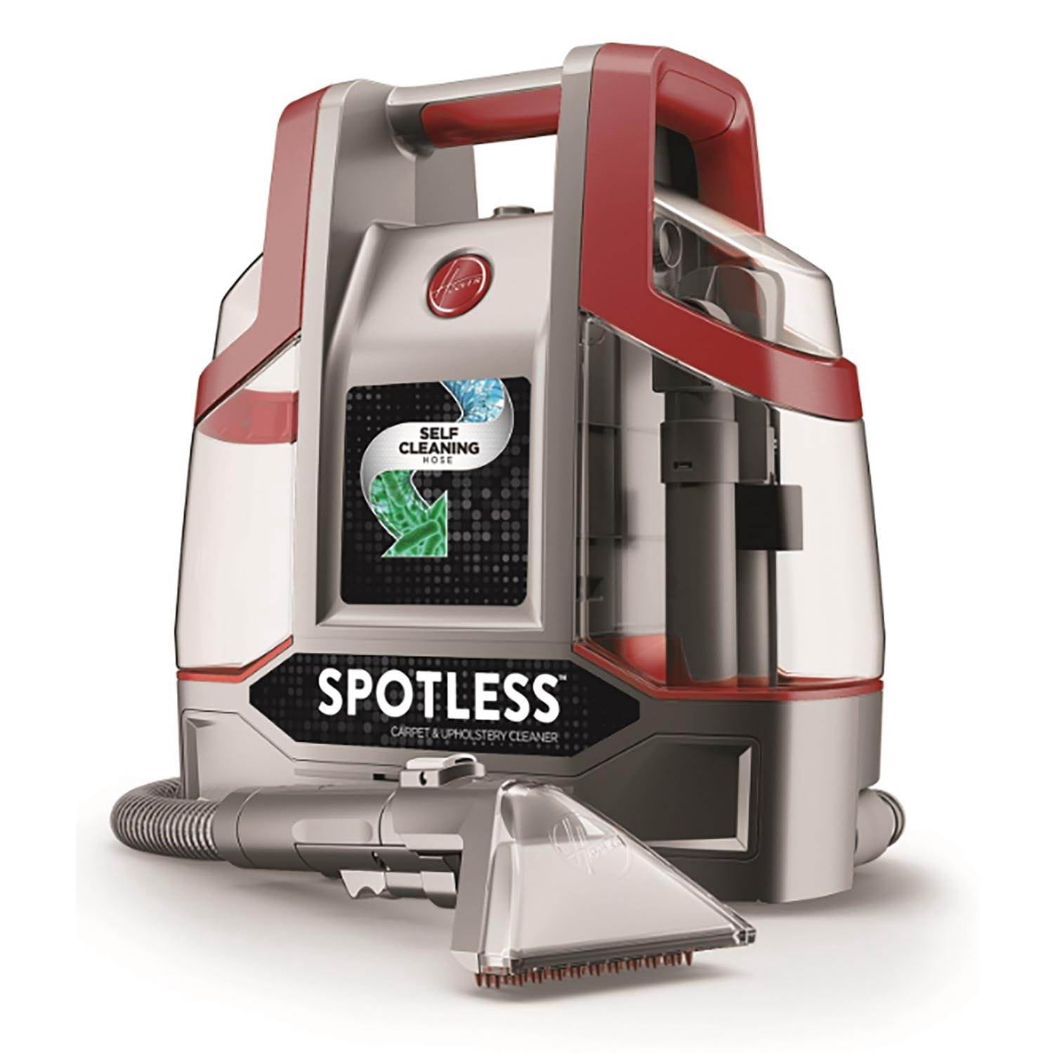 Hoover Spotless Portable Carpet & Upholstery Spot Cleaner Machine, for Carpet, Rugs, and Upholstery, 5 Oz. Pet Solution, Self Cleaning, FH11300