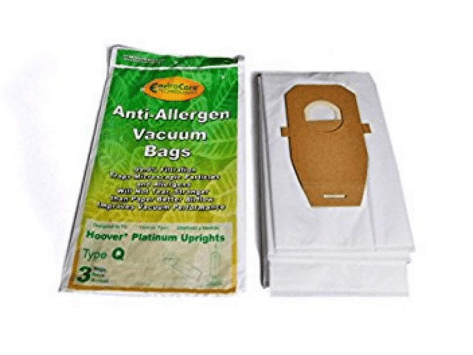 Hoover Style Q Cloth Vacuum Bags Type Vac HEPA AH10021 AH10000 UH30010 Platinum [9 Bags]
