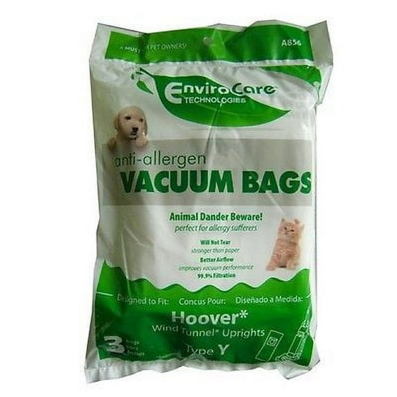 Hoover Style Y Cloth Vacuum Bags Type Vac HEPA Filtration Windtunnel T2 AH10040 [54 Bags]