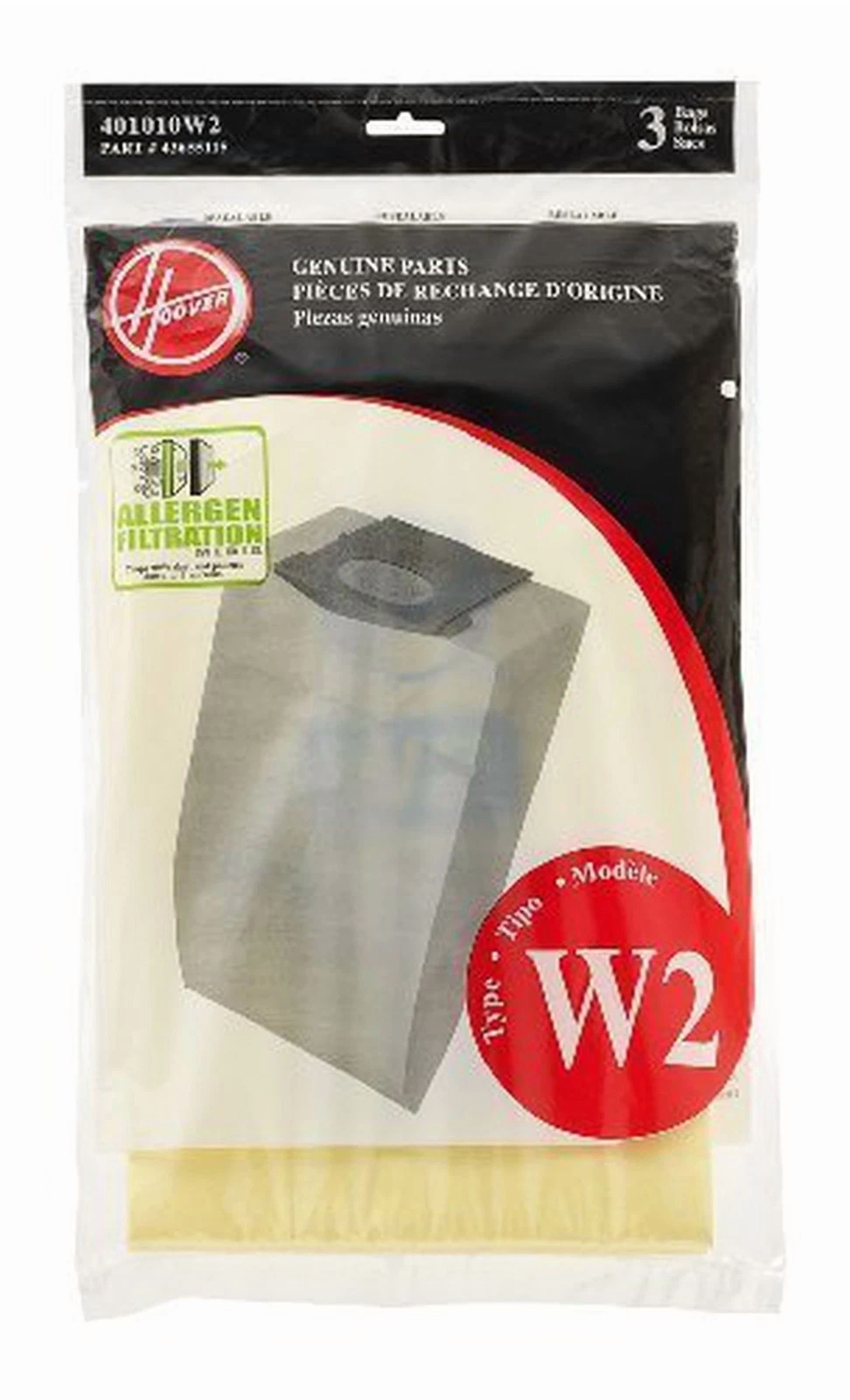 Hoover Type W2 Allergen Bag (3-Pack), 401010W2