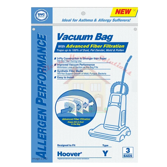 Hoover Type Y Cloth Vacuum Bags Buy 2 Packs Get 1 Package Free