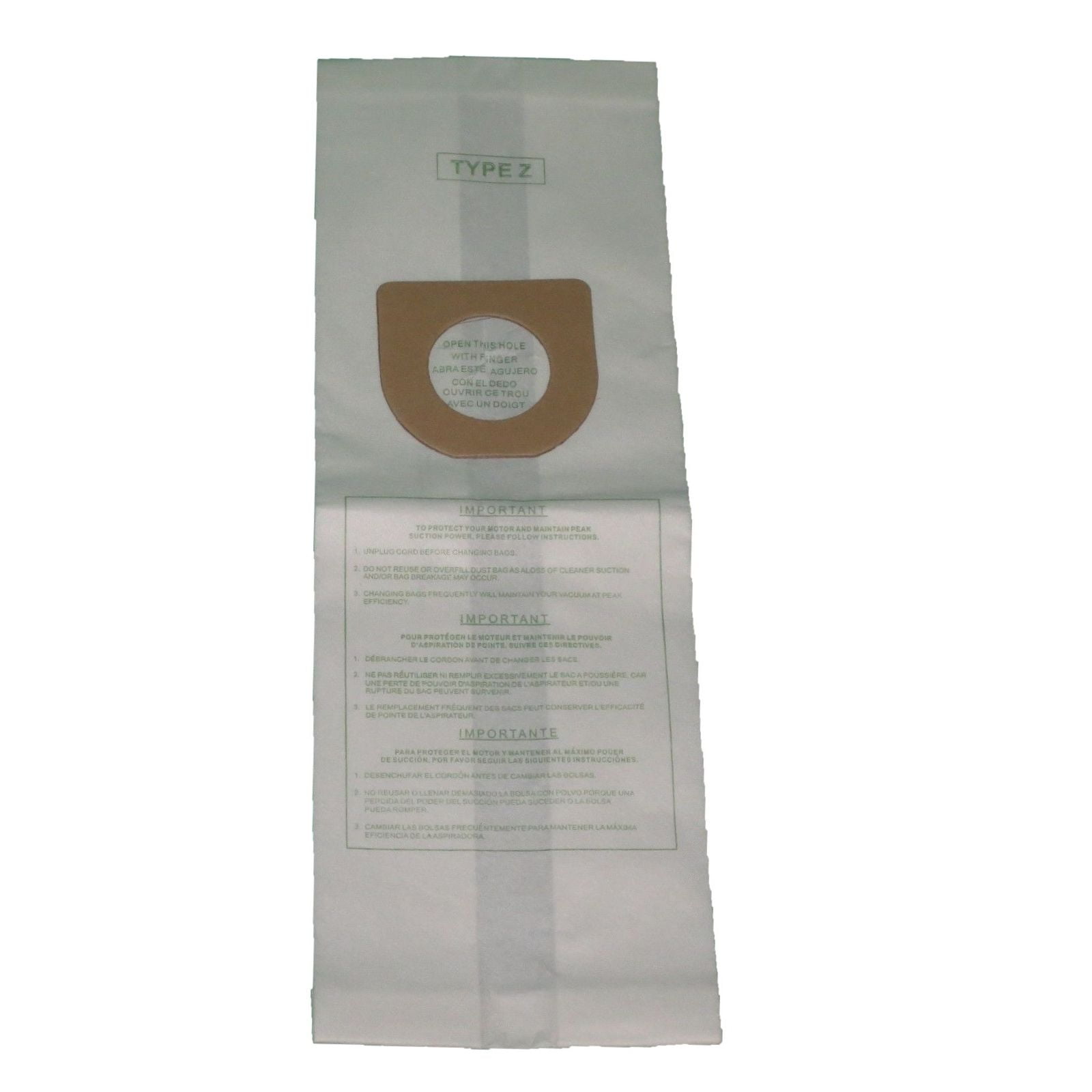 Hoover Type Y/Z Windtunnel Upright Vacuum Cleaner Bags Style 4010100Y, 4010801Y, 4010075Z, 857SW [54 Dust Bags]