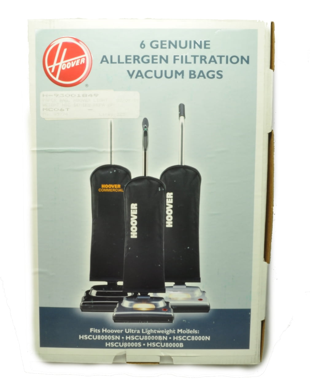 Hoover Ultra Light HSCU8000SN, N, BN, B, S Vacuum Cleaner Bags