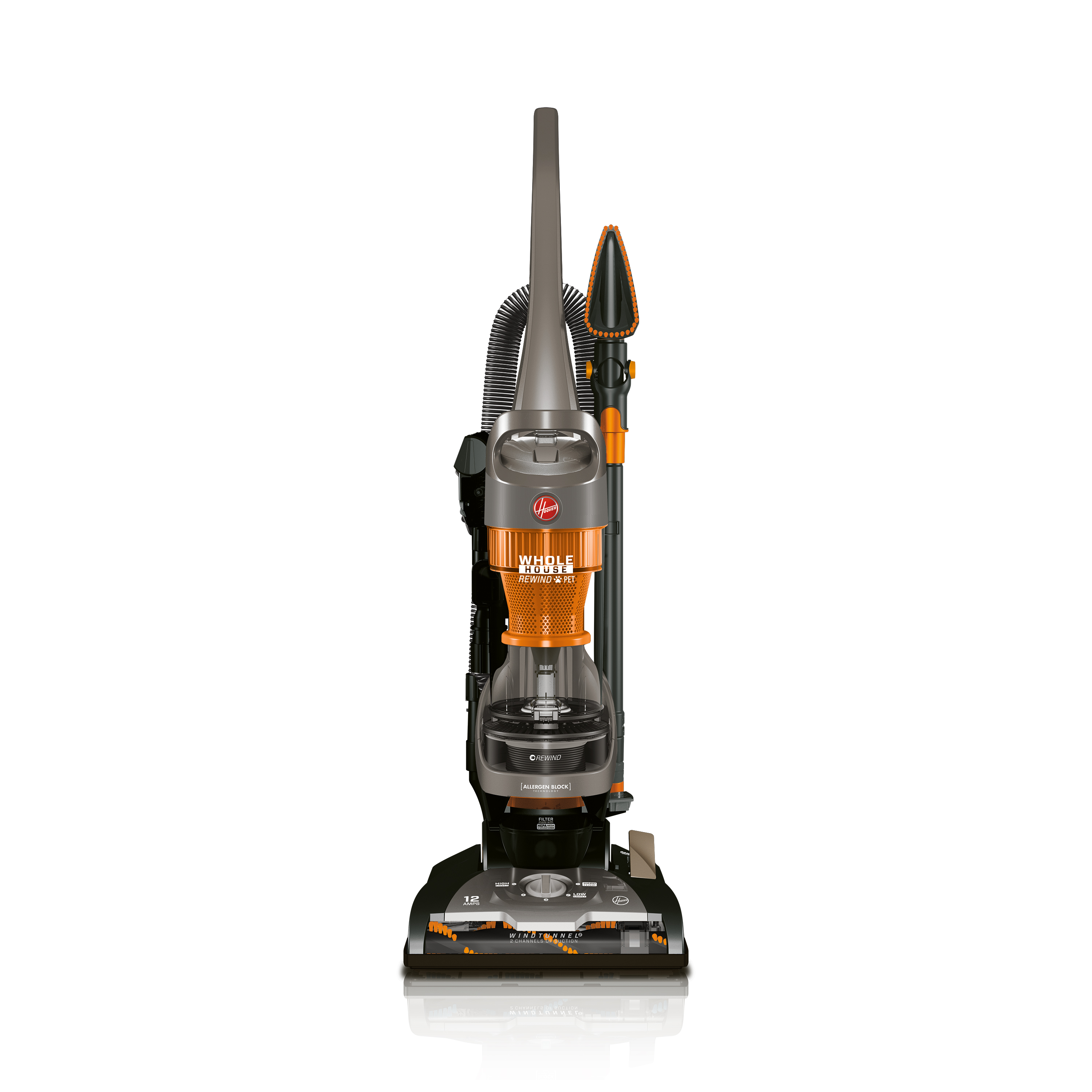 Hoover WindTunnel 2 Whole House Rewind Bagless Pet Upright Vacuum Cleaner UH71255 - image 1 of 8