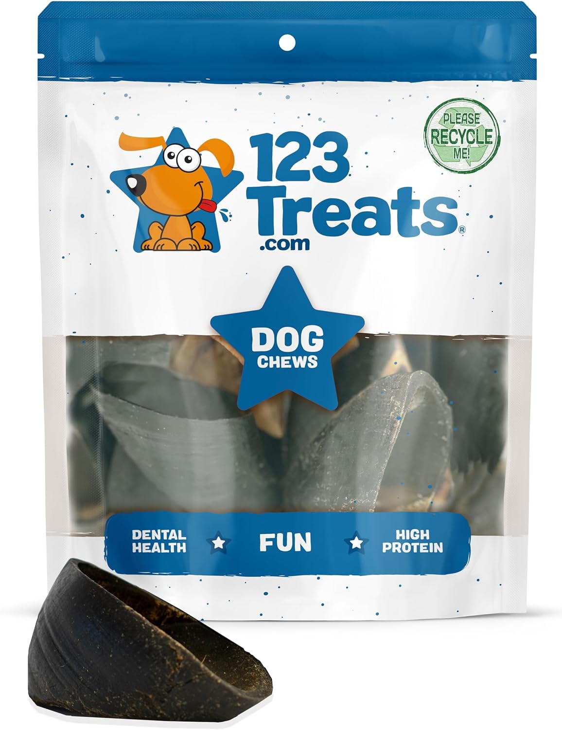 Hooves for Dogs (25 Count) 100 Natural LongLasting Dental Dog Chews