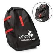 Hoovy Safe & Secure Travel Car Seat Bag, Black/Red, Zipper Closure, 1 Piece