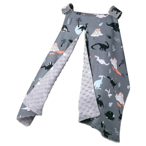 Hoowood Versatile Baby Car Seat Cover Stroller Sunshade Nursing Privacy Canopy Breathable Infant Bassinet Blanket Dino Dinosaur Print Universal Fit